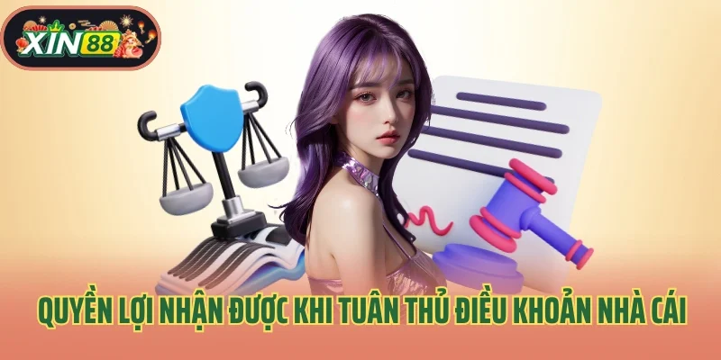 Điều Khoản Nhà Cái 3 Quyền lợi nhận được khi tuân thủ điều khoản nhà cái Xin88